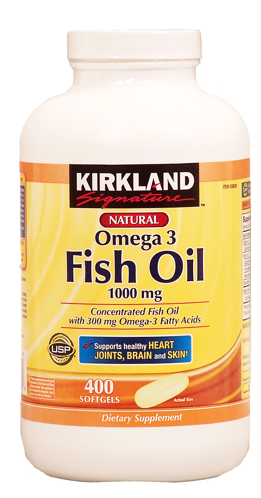 Kirkland Signature  Omega 3 Fish Oil dietary supplement, 1000 mg, softgels Full-Size Picture